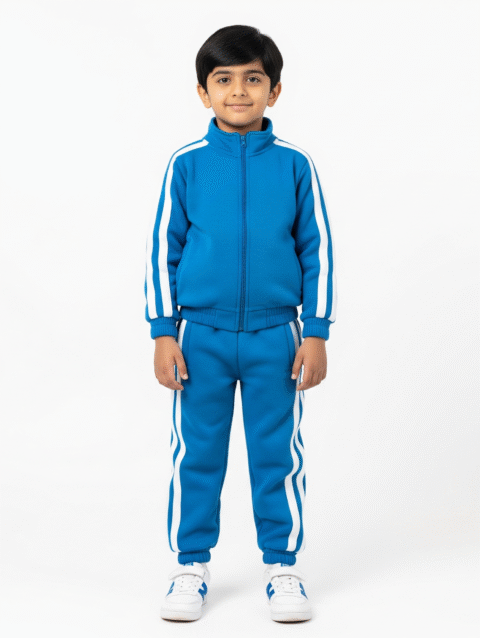 Trendy Blue Winter Tracksuit for Kids